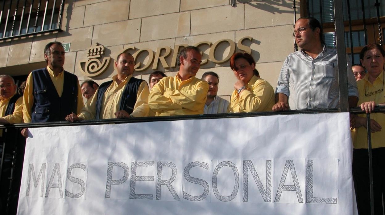 Protesta de Correos para pedir más personal