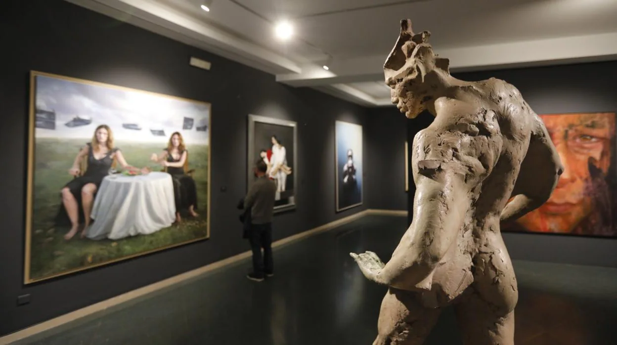Obras expuestas en la Sala Vimcorsa procendetes del Museo Europeo de Arte Moderno