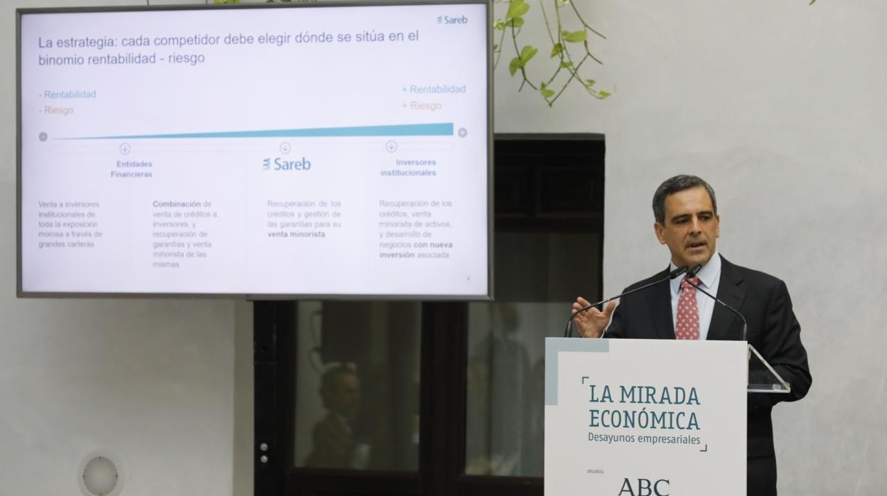 El presidente de Sareb, hoy durante un momento de su intervención en la 'Mirada Económica' de ABC Córdoba