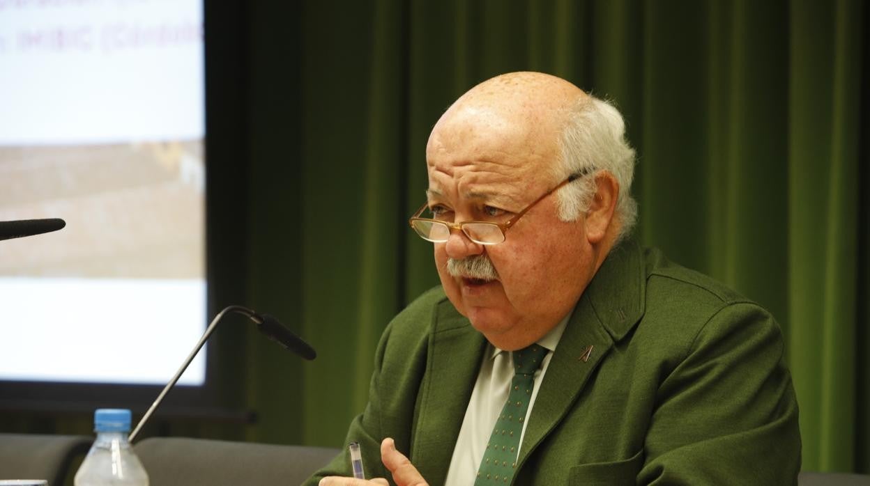 Jesús Aguirre, durante su intervención en un congreso en Córdoba