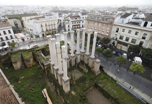 Panorámica del templo romano