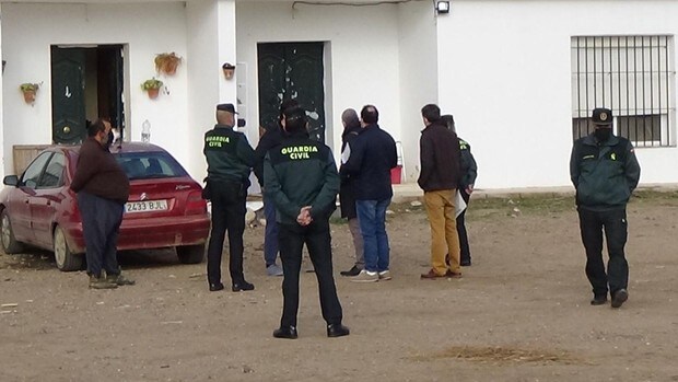 La Guardia Civil desaloja a los jornaleros que ocupan Somontes en Córdoba con una orden judicial