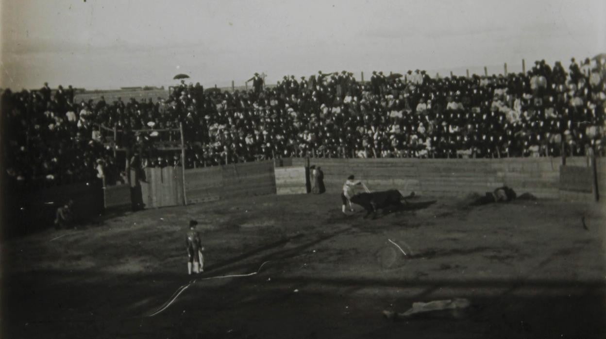 Corrida de toros entre 1900 y 1905 en Pozoblanco