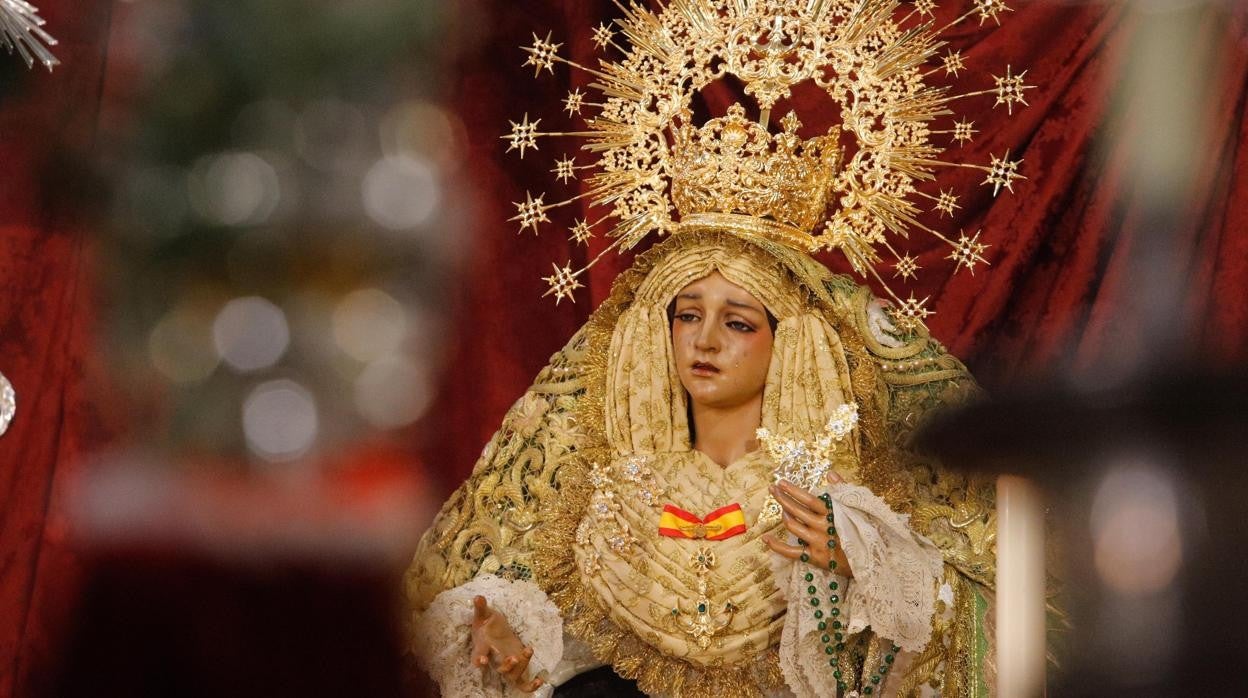 María Santísima de la Esperanza, el Domingo de Ramos de 2021