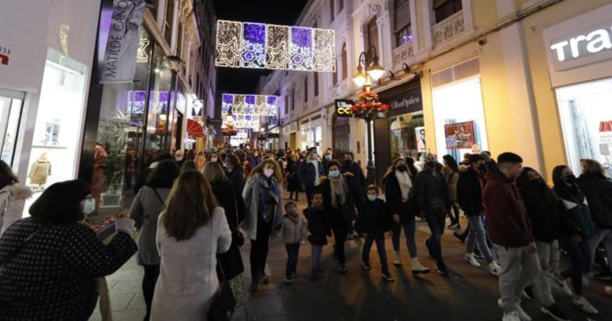 Ambiente navideño en las calles del Centro de Córdoba