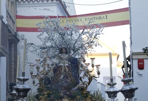 Procesión de la Divina Pastora de Capuchinos, primera tras el inicio de la pandemia