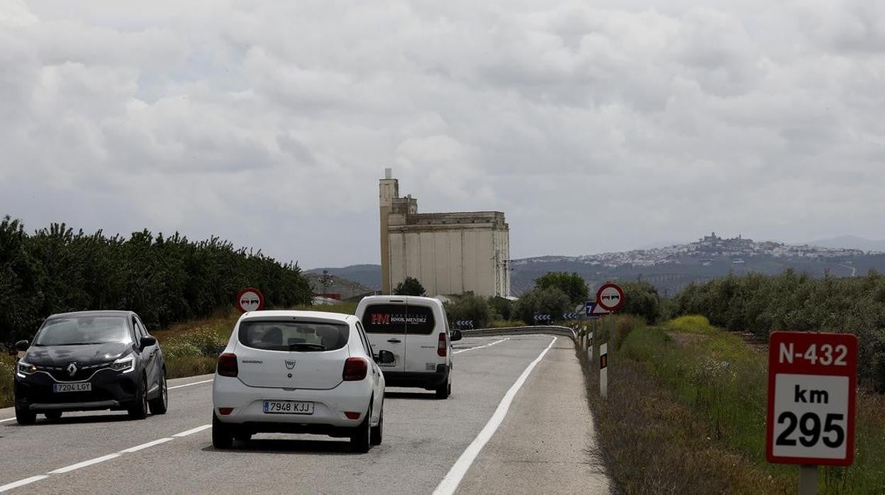 La N-432 a su paso por la provincia de Córdoba