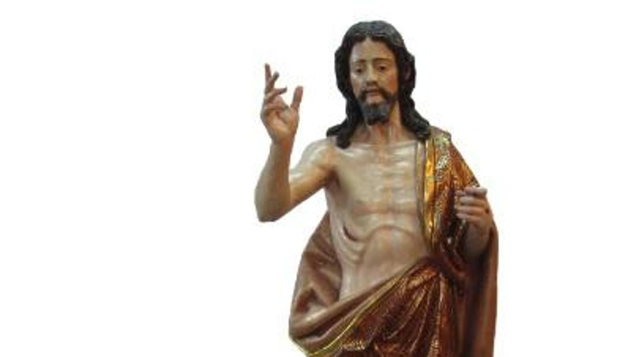 Imagen de la talla del Cristo del siglo XVII de Alonso de Mena en al Iglesia del Carmen