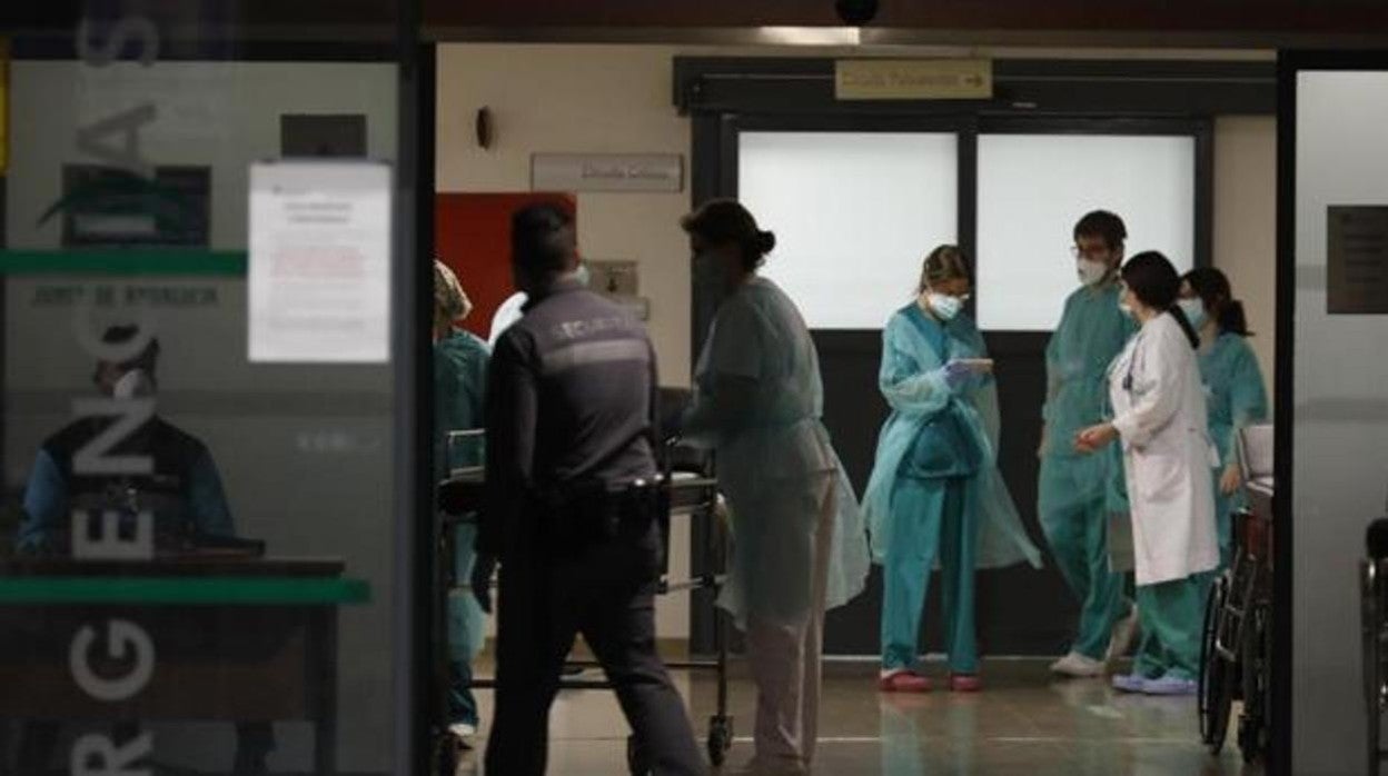 Sanitarios en el Hospital Reina Sofía de Córdoba