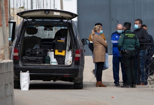 La Guardia Civil en el lugar de los hechos esta mañana