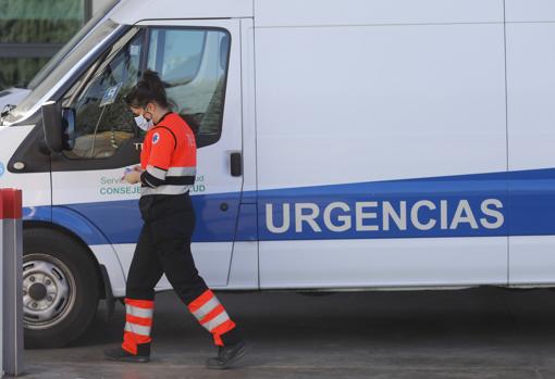 Un vehículo de transporte de pacientes