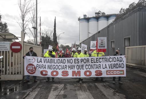 Conetración de los trabajadores de Cosmos en diciembre