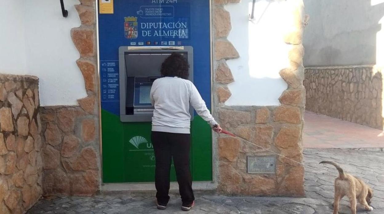 Cajero automático en una zona rural