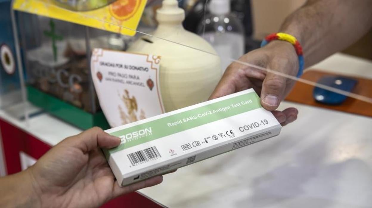 Prueba de autodiagnóstico vendida en una farmacia de Córdoba el año pasado