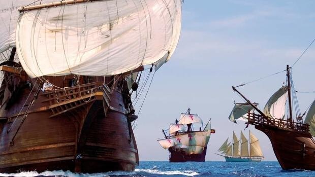 Recalan en Huelva los navíos históricos de Exploraterra