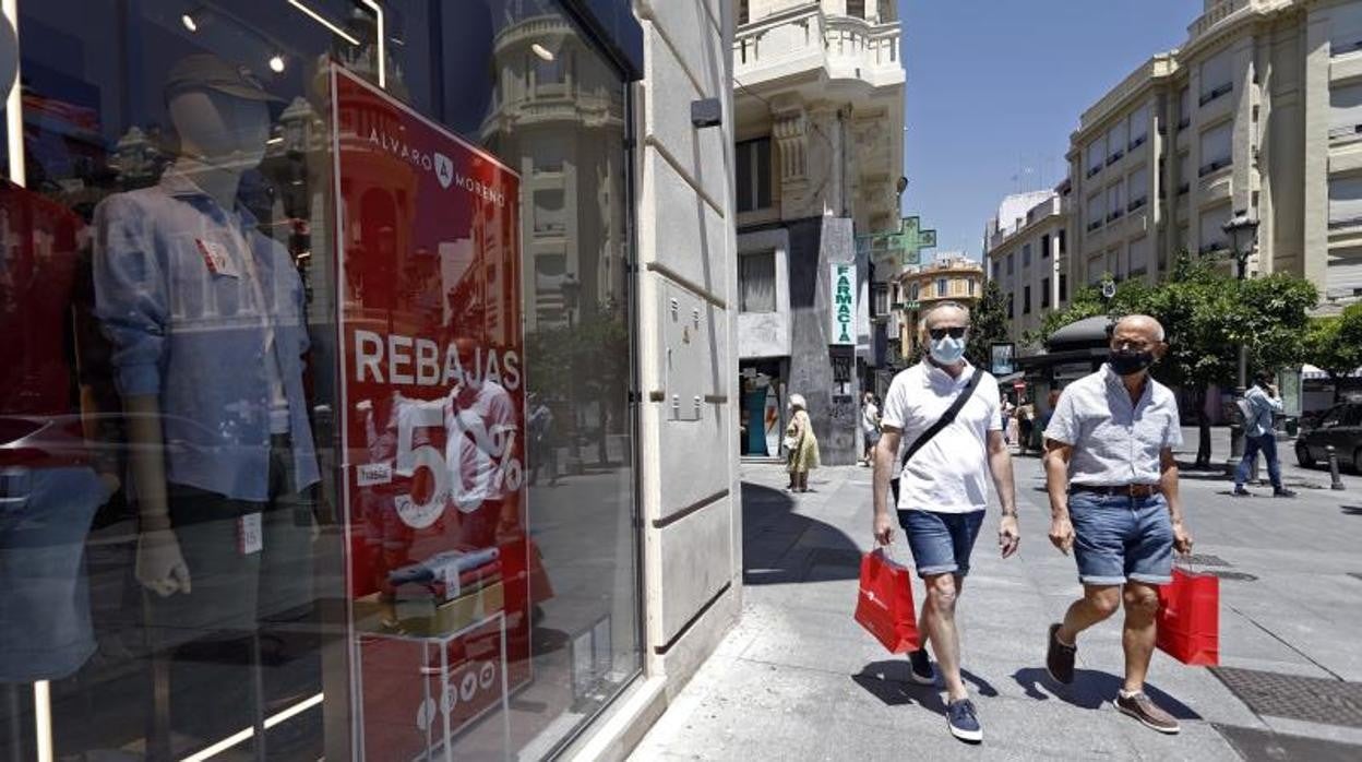 Centro de Córdoba durante las rebajas de invierno de este año