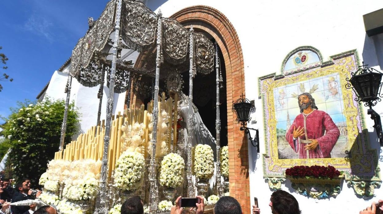 Imagen de archivo de la cofradía del buen pastor de la cofradía de Palmete