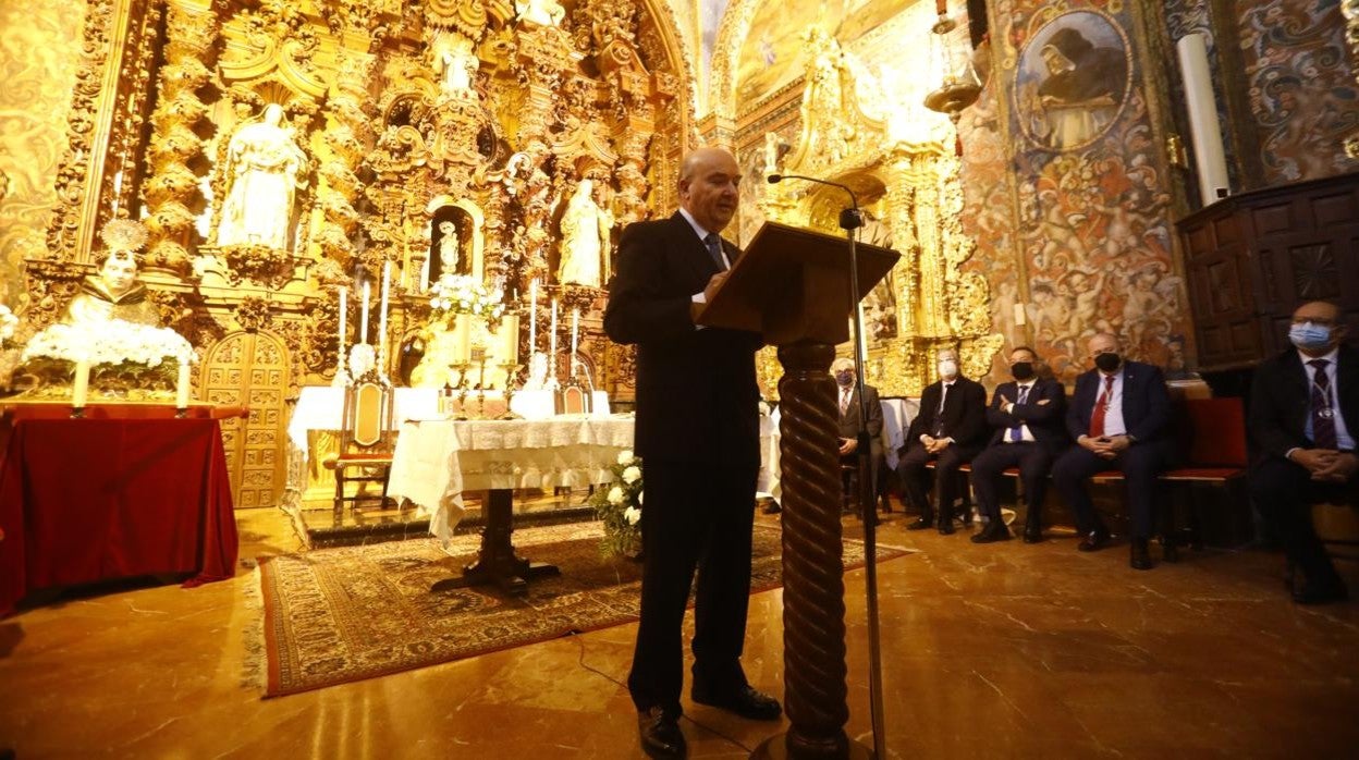 Luis Martín, durante su exaltación a San Álvaro