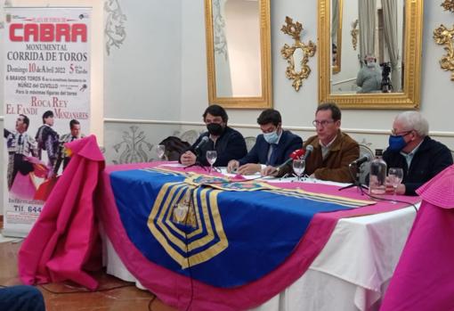 Presentación de la corrida en el Círculo de la Amistad Egabrense