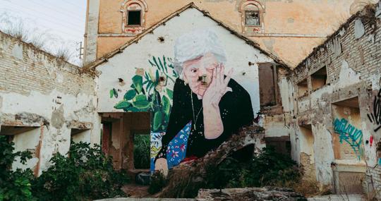 Mural del proyecto ‘Perdidas en un cortijo andaluz’, de Virginia Bersabé