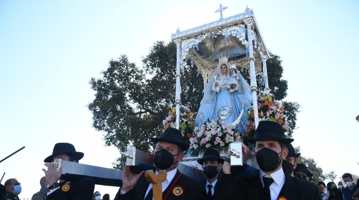 La Virgen de Luna, durante la romería