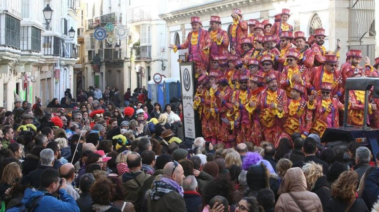 Carrusel de coros en el carnaval de Cádiz