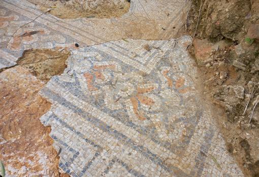 Decoración geométrica del mosaico romano