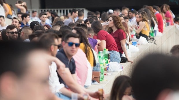 La Policía Local de Córdoba disuelve un botellón con más de 120 personas en Casillas