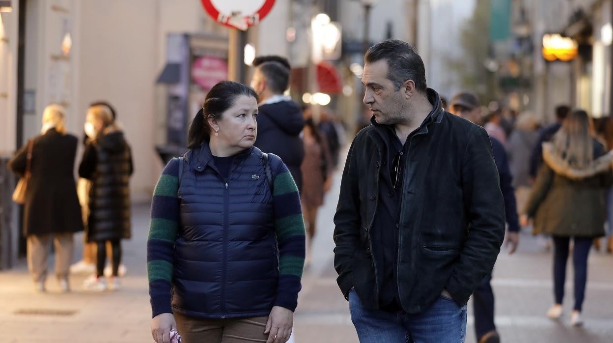 Oksana Nondar y Zarik Kurchyan, en el Centro de Córdoba