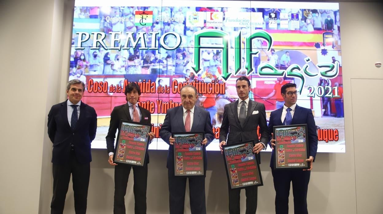 Los premiados por el portal taurino Patio de Cuadrillas