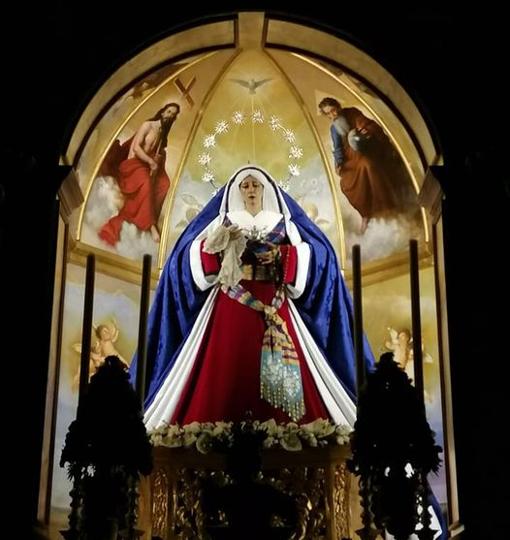 Vista general del camarín de la Virgen de la Estrella