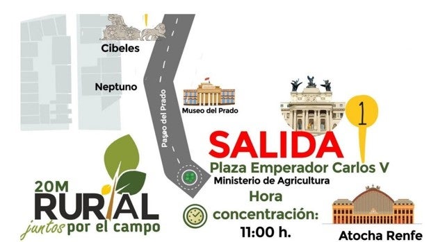 Los convocantes del 20M en Madrid a favor del mundo rural prevén 200.000 manifestantes