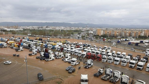 Más de 550 camiones protestan con una marcha lenta por la A-4 y las calles de Córdoba