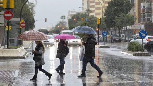 Alerta naranja por fuertes lluvias en la provincia de Málaga desde esta medianoche