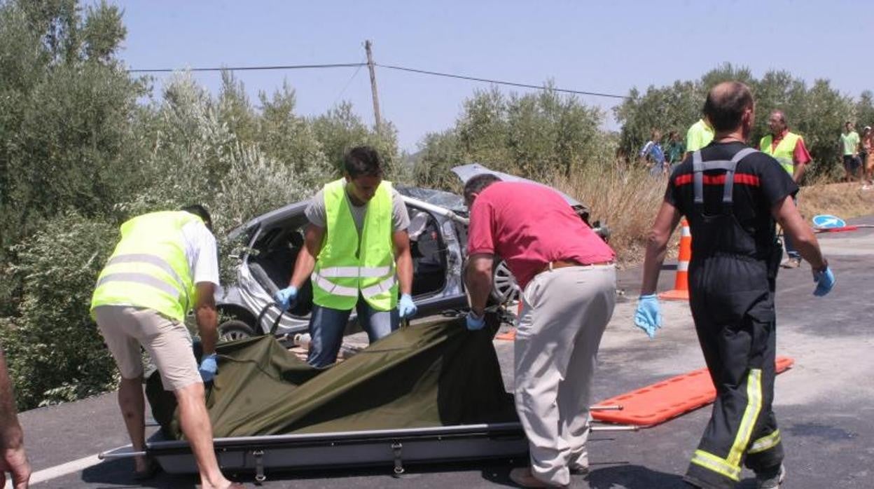 Accidente en Doña Mencía en una imagen de archivo