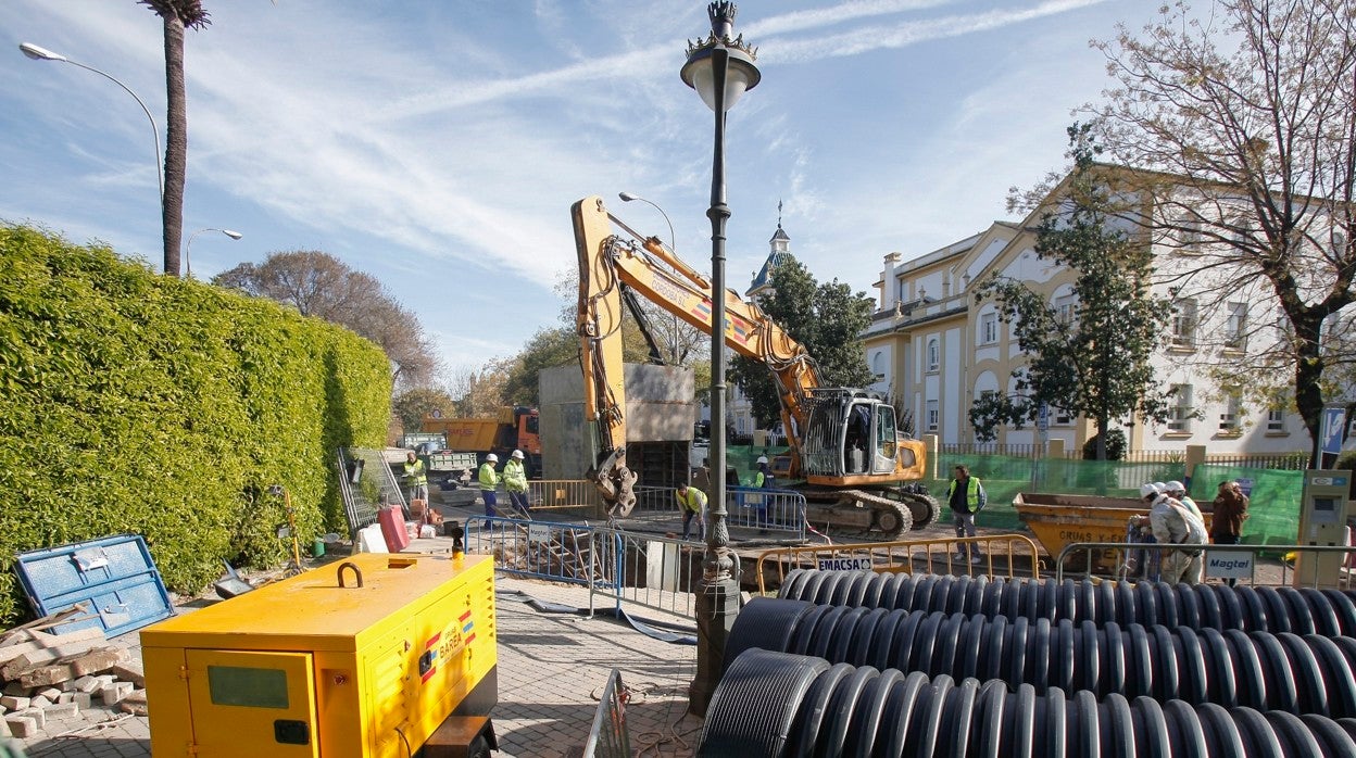 Obras de Emacsa en Córdoba