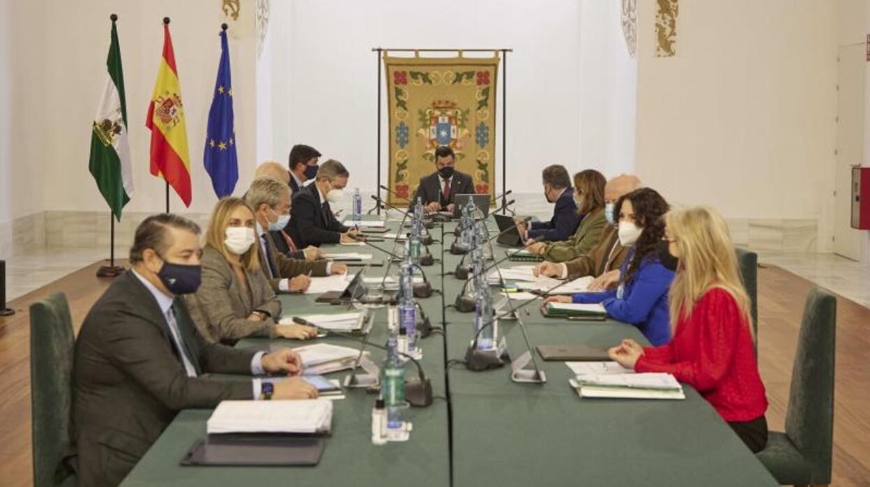 Reunión del Consejo de Gobierno el pasado martes en Carmona