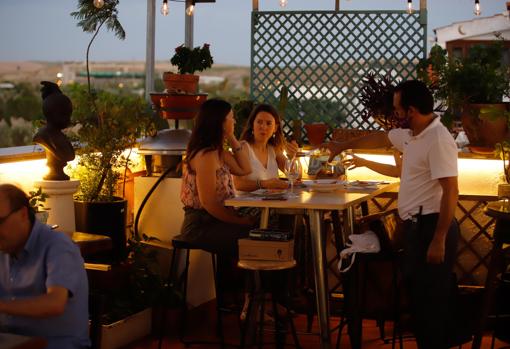 Terraza en Casa Pepe de la Judería en Córdoba