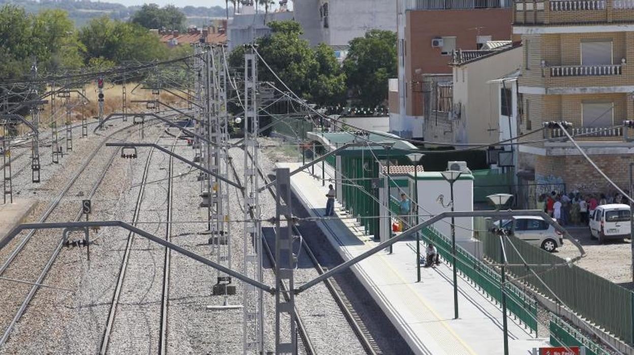 Apeadero de Renfe en Alcolea, en una imagen de archivo