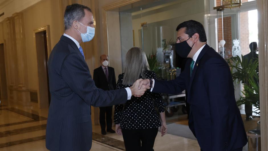 El Rey recibe a los alcaldes de las Ciudades Patrimonio; entre los que se encuentra el de Córdoba