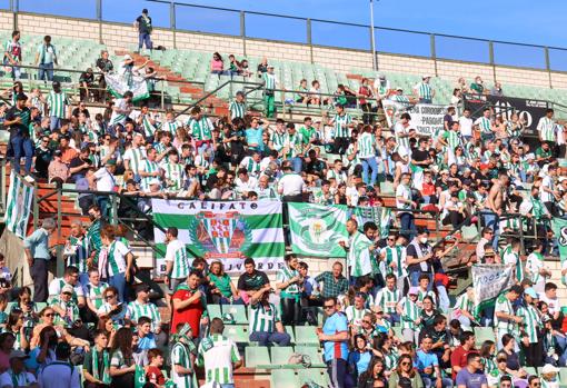 La afición del Córdoba CF, en Mérida