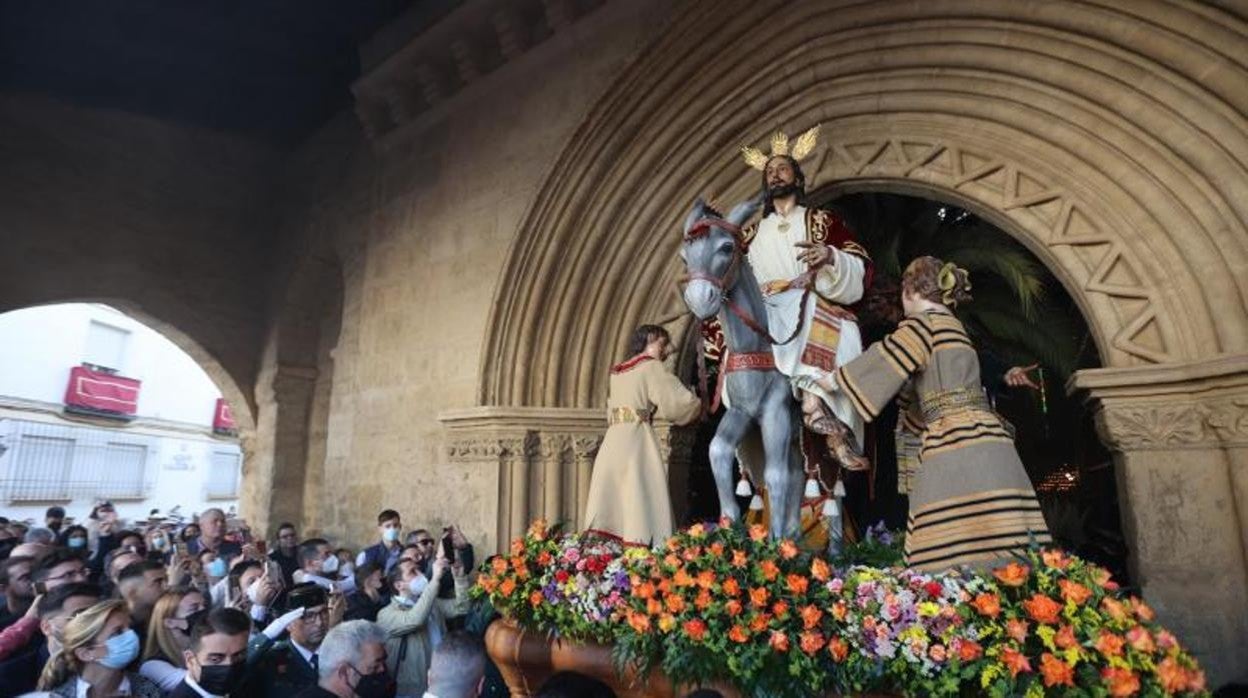 Salida de la Borriquita el pasado Domingo de Ramos en Córdoba