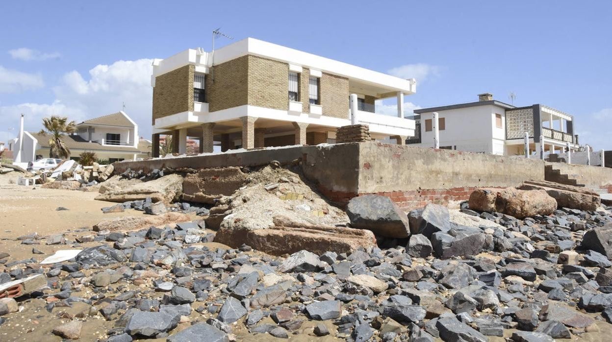 Imágenes de La Antilla tras el último temporal de lluvia