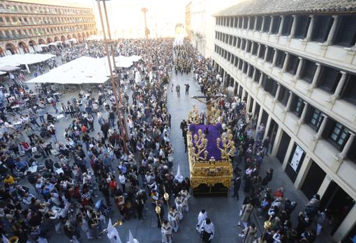 El Cristo de la Misericordia, en la Corredera