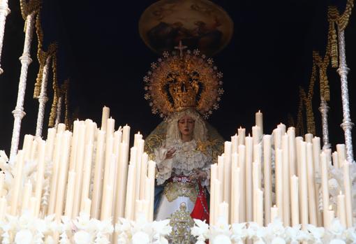 La Virgen de la Estrella, en su palio