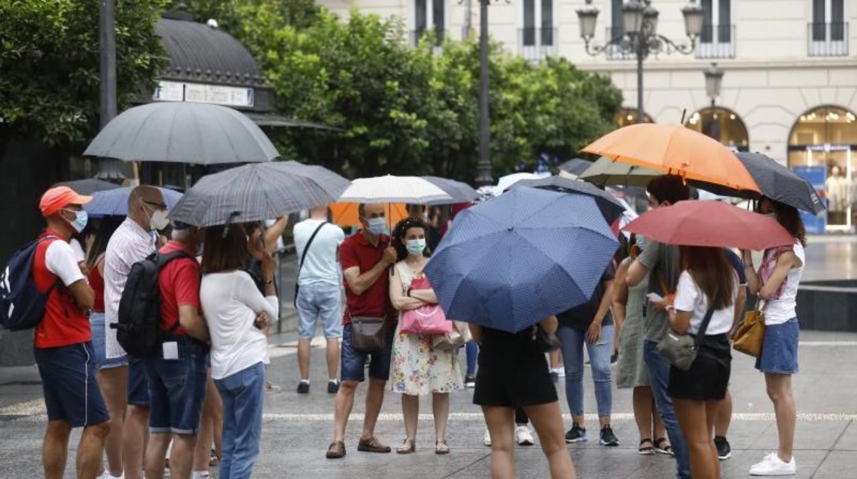 Una jornada lluviosa en Córdoba