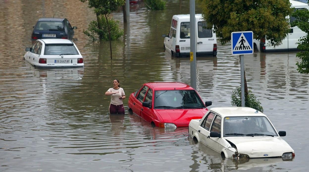 Inundación en el barrio de la Fuensanta de Córdoba en 2005