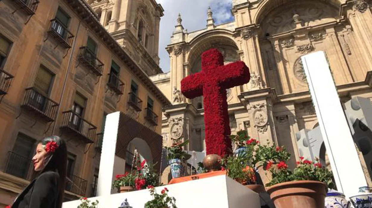 Día de la Cruz en 2019 en la plaza de las Pasiegas
