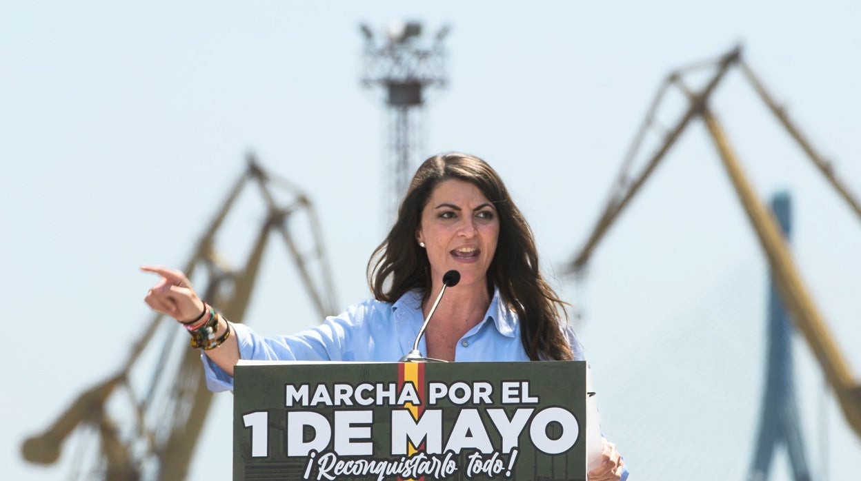 Macarena Olona, este domingo en Cádiz