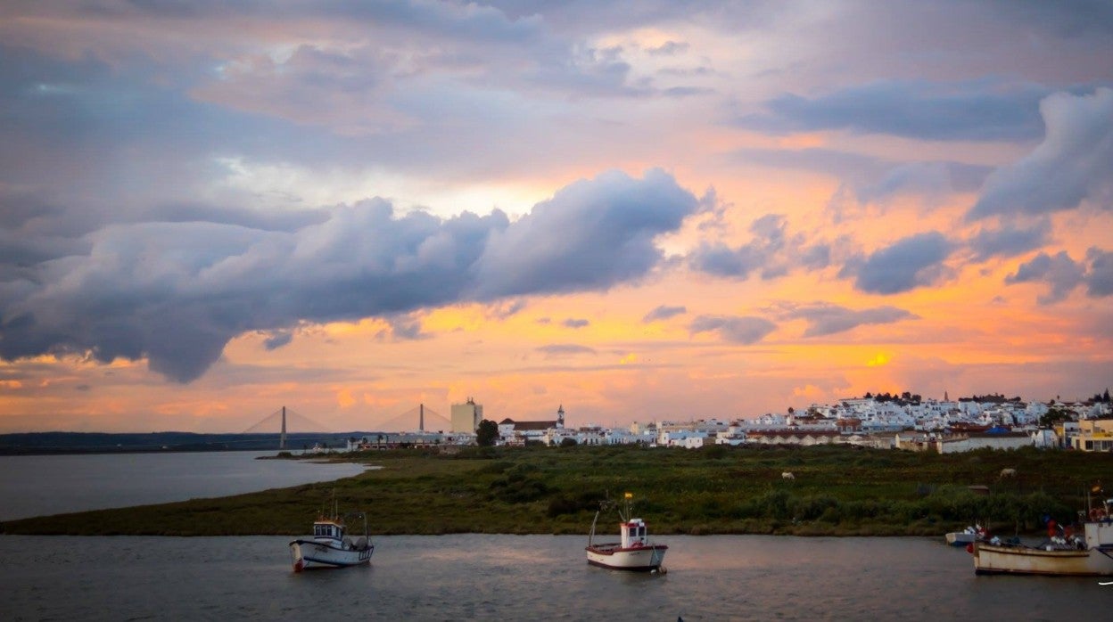 Atardecer en la ciudad de Ayamonte